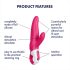 Satisfyer Mr. Rabbit - wasserdichter Klitorisstimulator-Vibrator (pink)