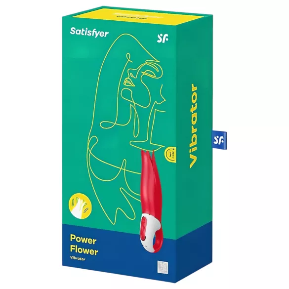 Satisfyer Power Flower - Wiederaufladbarer, wasserdichter Vibrator (rot)
