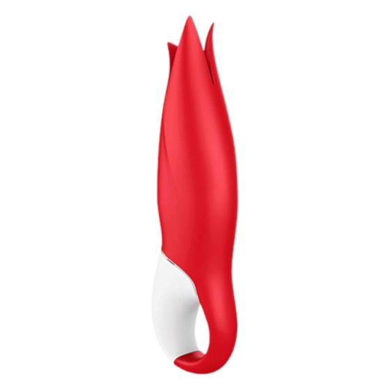 Satisfyer Power Flower - aufladbarer, wasserdichter Vibrator (rot)