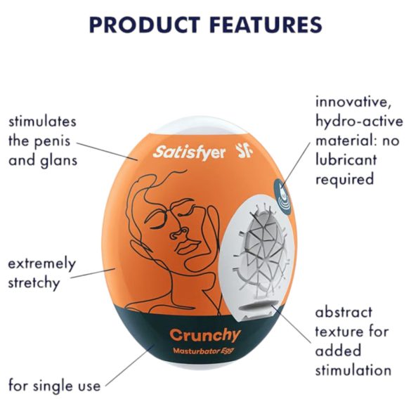 Satisfyer Egg Crunchy - Ei Masturbator (1 Stk.)