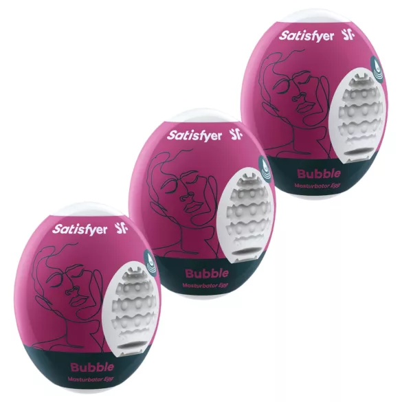 Satisfyer Egg Bubble - Ei Masturbator (3er Set)