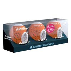 Satisfyer Egg Crunchy - Masturbationseierset (3 Stück)