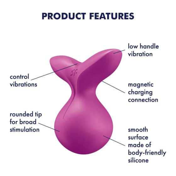 Satisfyer Viva la Vulva 3 - aufladbarer, wasserdichter Klitoris-Vibrator (Violett)