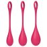 Satisfyer Yoni Power 1 - Kegelball-Set - Rot (3-teilig)