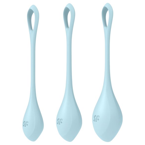 Satisfyer Yoni Power 2 - Geisha-Kugel-Set - Blau (3-teilig)