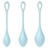 Satisfyer Yoni Power 2 - Geisha-Kugel-Set - Blau (3-teilig)