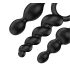 Satisfyer Booty Call - Analplug-Set - Schwarz (3-teilig)