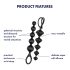 Satisfyer Love Beads - Perlen Analdildo Set (schwarz)