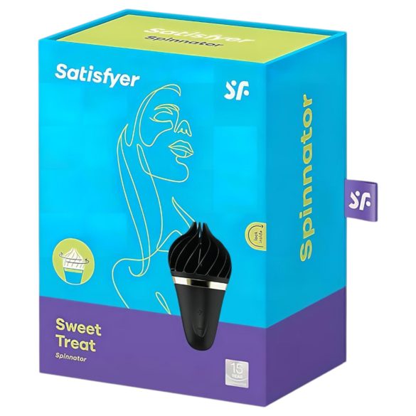 Satisfyer Sweet Treat - Akku, rotierender Klitoris-Vibrator (Schwarz)