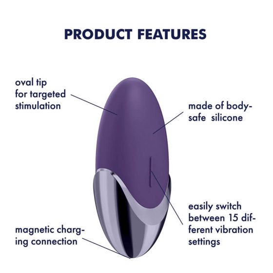 Satisfyer Purple Pleasure - wiederaufladbarer Klitorisvibrator (lila)