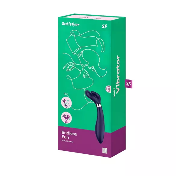 Satisfyer Endless Fun - Akku Paarvibrator wasserdicht (blau)