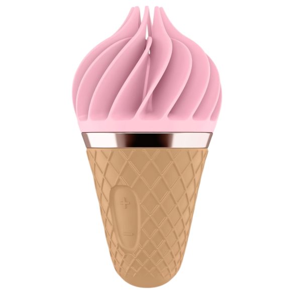 Satisfyer Sweet Treat - Wiederaufladbarer, rotierender Klitorisvibrator (Pink-Braun)