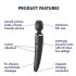 Satisfyer Wand-er Woman - Wasserdichter Massage Vibrator (Schwarz)