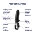 Satisfyer Heiße Leidenschaft - Intelligenter Analvibrator (schwarz)