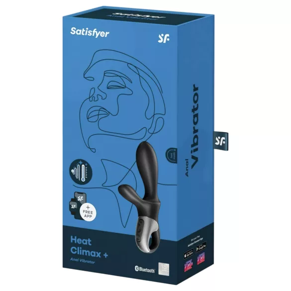 Satisfyer Heat Climax+ - smarter, wärmender Anal-Vibrator (schwarz)