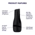 Satisfyer Men Classic - manueller Masturbator mit Saugfunktion (schwarz)