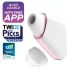 Satisfyer Love Triangle - App-gesteuerter Druckwellen-Klitorisstimulator (weiß)