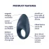 Satisfyer Mighty One - Intelligenter Vibrationsring (blau)