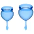 Satisfyer Feel Good - Menstruationstassen-Set (blau) - 2 Stk.