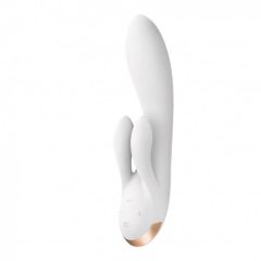   Satisfyer Double Flex - intelligenter, doppelter Klitorisvibrator (Weiß)