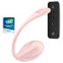 Satisfyer Geripptes Blütenblatt - Vibroei mit Fernbedienung (pink)