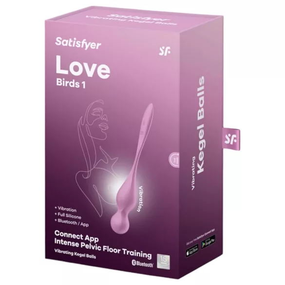 Satisfyer Love Birds 1 - App-gesteuerte Vibrations-Liebeskugel (Pink)