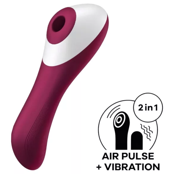 Satisfyer Dual Crush 2in1 Klitorissauger + G-Punkt-Vibrator (rot)