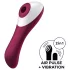 Satisfyer Dual Crush 2in1 Klitorissauger + G-Punkt-Vibrator (rot)