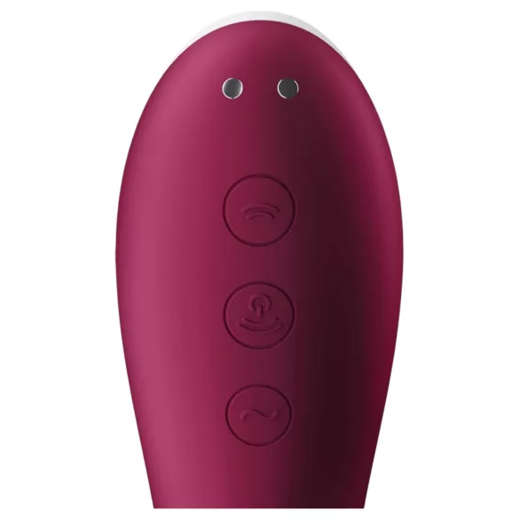 Satisfyer Dual Crush 2in1 Klitorissauger + G-Punkt-Vibrator (rot)
