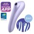 Satisfyer Dual Pleasure - Intelligenter 2in1 Luftwellen-Vibrator (Lila)