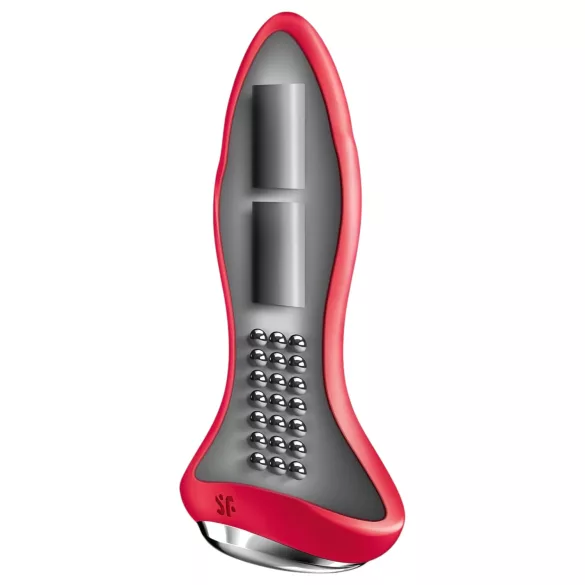 Satisfyer Rotator Plug 1 - Perlen Analdildo (rot)