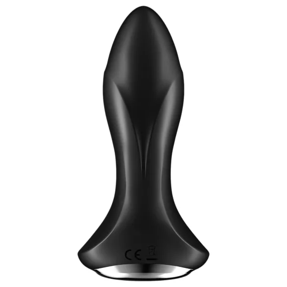 Satisfyer Rotator Plug 1 - perlenbesetzter Analvibrator (schwarz)