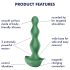 Satisfyer Lolli-Plug 2 - Wiederaufladbarer, wasserfester Analvibrator (Grün)
