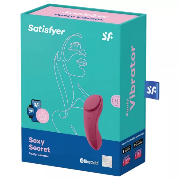 Satisfyer Sexy Secret - App-gesteuerter Höschenvibrator (rot)