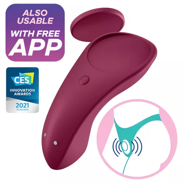Satisfyer Sexy Secret - App-gesteuerter Höschenvibrator (rot)