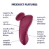 Satisfyer Sexy Secret - App-gesteuerter Höschenvibrator (rot)