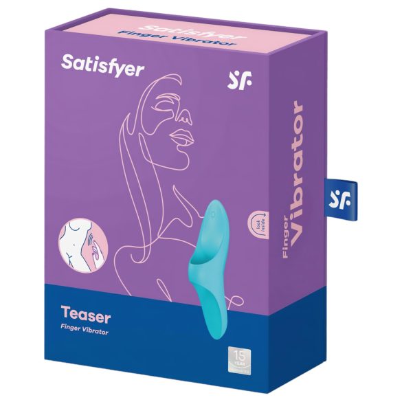 Satisfyer Teaser - Akku, wasserdichter Finger-Vibrator (türkis)