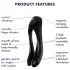 Satisfyer Candy Cane - Akku, wasserdichter Doppelvibrator (schwarz)