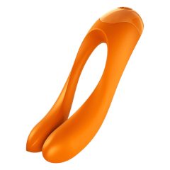   Satisfyer Candy Cane - Akku-betrieben, wasserdichter Doppel-Vibrator (Orange)