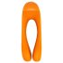 Satisfyer Candy Cane - Wiederaufladbarer, wasserdichter Dual-Vibrator (Orange)