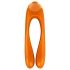 Satisfyer Candy Cane - Wiederaufladbarer, wasserdichter Dual-Vibrator (Orange)