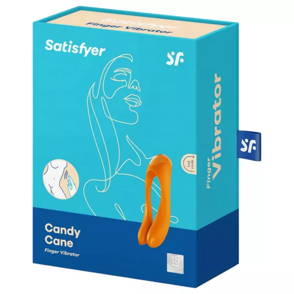 Satisfyer Candy Cane - Akku, wasserdichtes Doppelschwing-Vibrator (Orange)