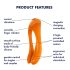 Satisfyer Candy Cane - Wiederaufladbarer, wasserdichter Dual-Vibrator (Orange)