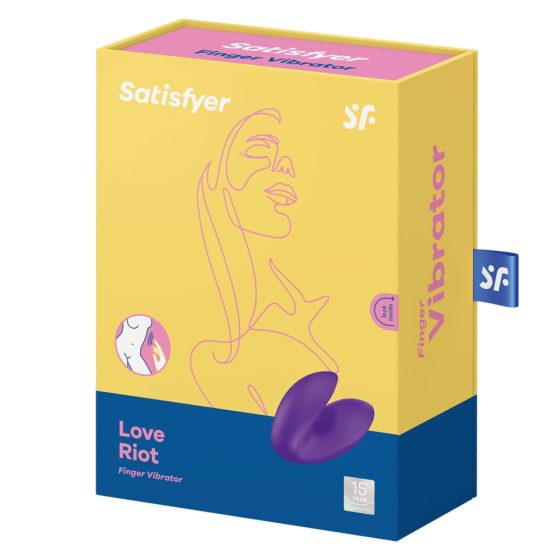 Satisfyer Love Riot - aufladbarer, wasserdichter Finger-Vibrator (lila)