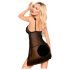 Penthouse After Sunset - Transparenter Babydoll und String (schwarz) - L/XL