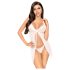 Penthouse After Sunset - Transparente Babydoll und String (Weiß)