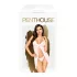 Penthouse After Sunset - Transparente Babydoll und String (Weiß)