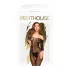 Penthouse Dreamy Diva - Zickzack-Carmen-Overall (schwarz) - XL