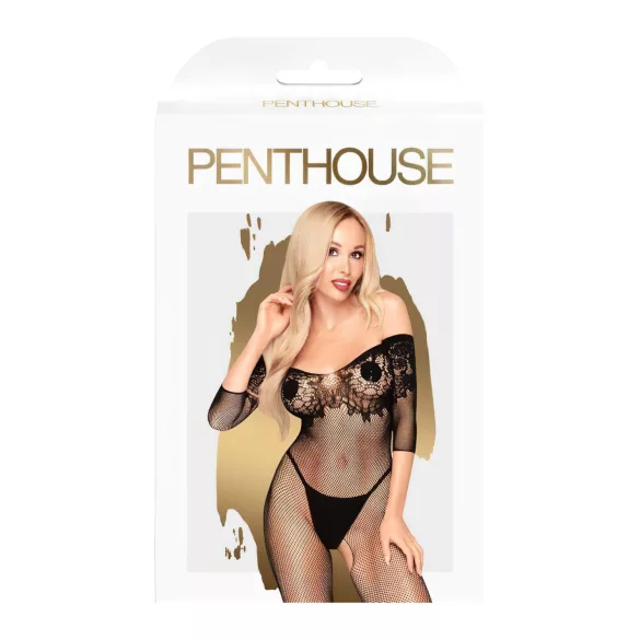 Penthouse High Profil - blumiger, carmen Overall (schwarz) - XL
