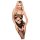 Penthouse Hot Nightfall - Wellen-Netz-Set mit offenem Design (Schwarz)